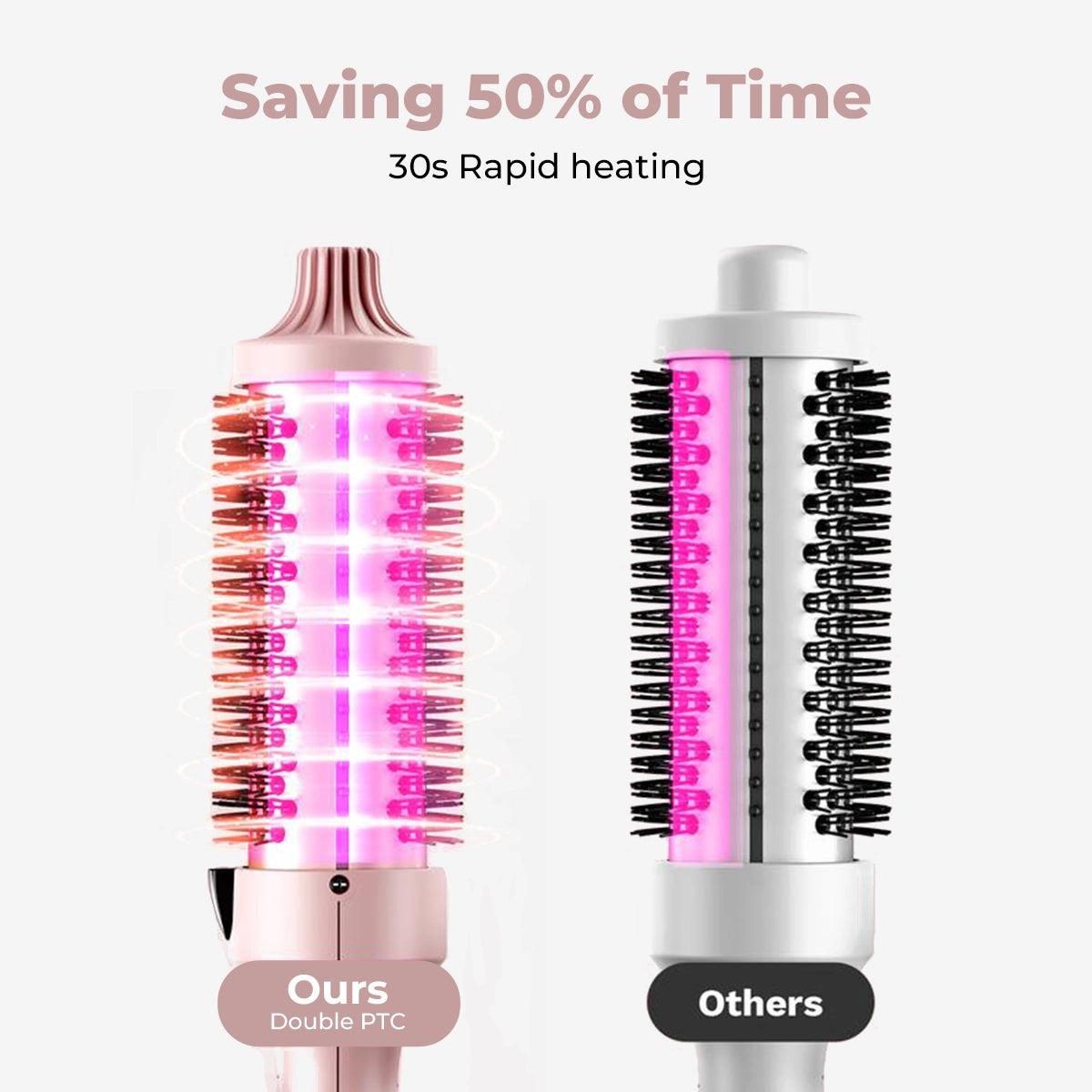 Hurry! 🔥Limited Time Deal-Zakdavi™ 3-in-1 Pro Ionic Styling Brush with Dual PTC Heating | Straighten, Curl & Volumes in One|💖Style Smarter — Straighten, Curl & Add Volume with One Tool!