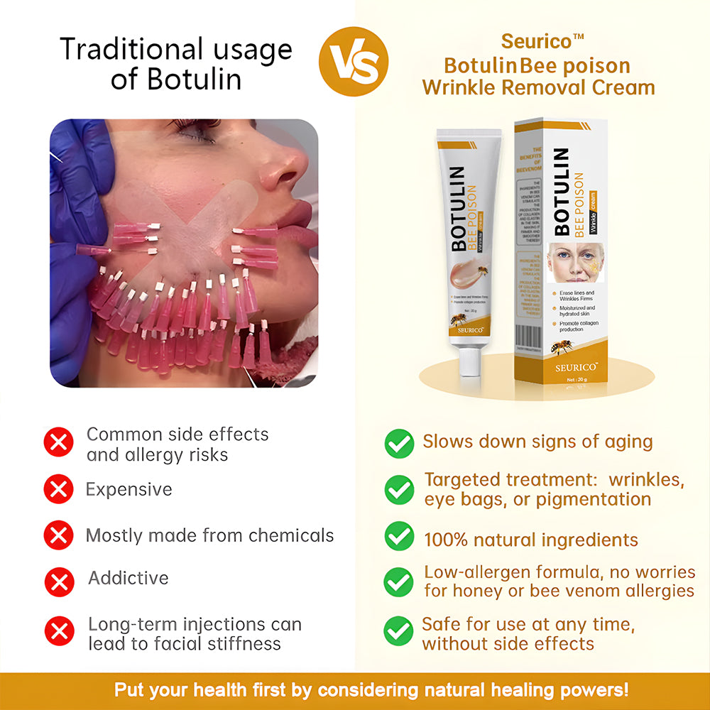 Seurico™ Botulin Bee Venom Wrinkle Removal cream- LAST DAY 75% OFF🔥