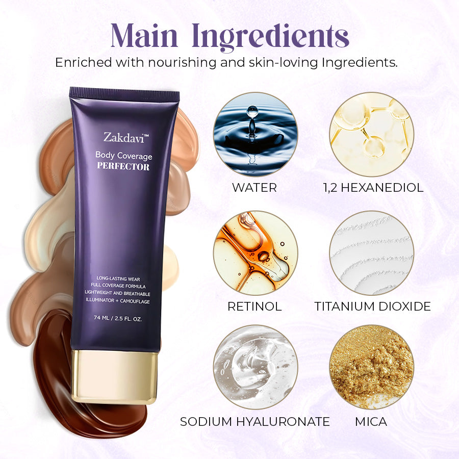 🌟 Zakdavi™ Body Coverage Perfector | Smooth, Even Skin Instantly 💫 – Limited Time Offer!🔥