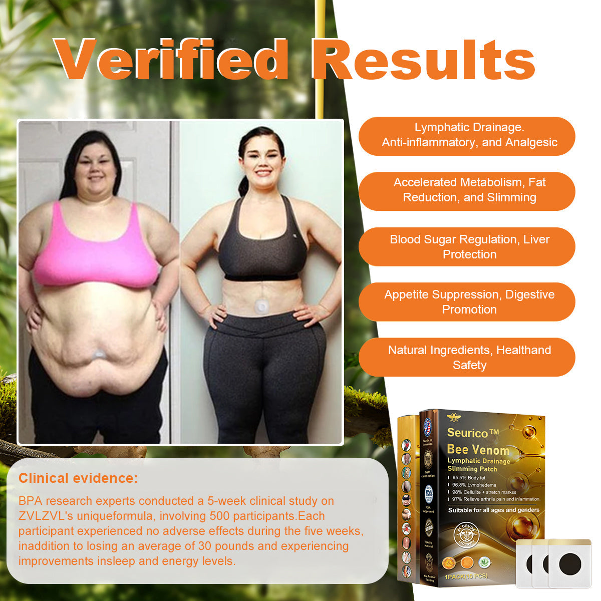 🐝🐝Seurico™ Bee Venom Lymphatic Drainage Slimming Patch🔥