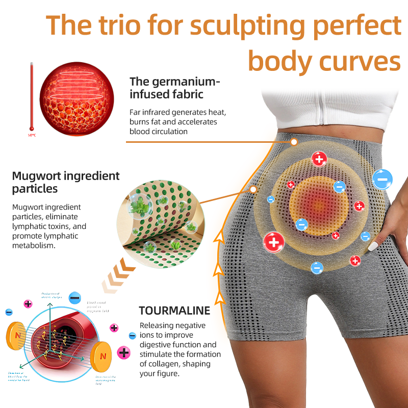 【Official Brand Store】🍷Seurico™🍷 Tourmaline Energy Shaping Shorts, Breathable Skin - friendly Fabric, Reshape Your Graceful Figure and Protect Your Health Beauty💖