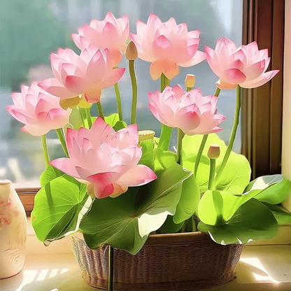 🌸💐 The Sacred Bonsai Lotus Bowl – Blooming Beauty for Your Home 🌺✨