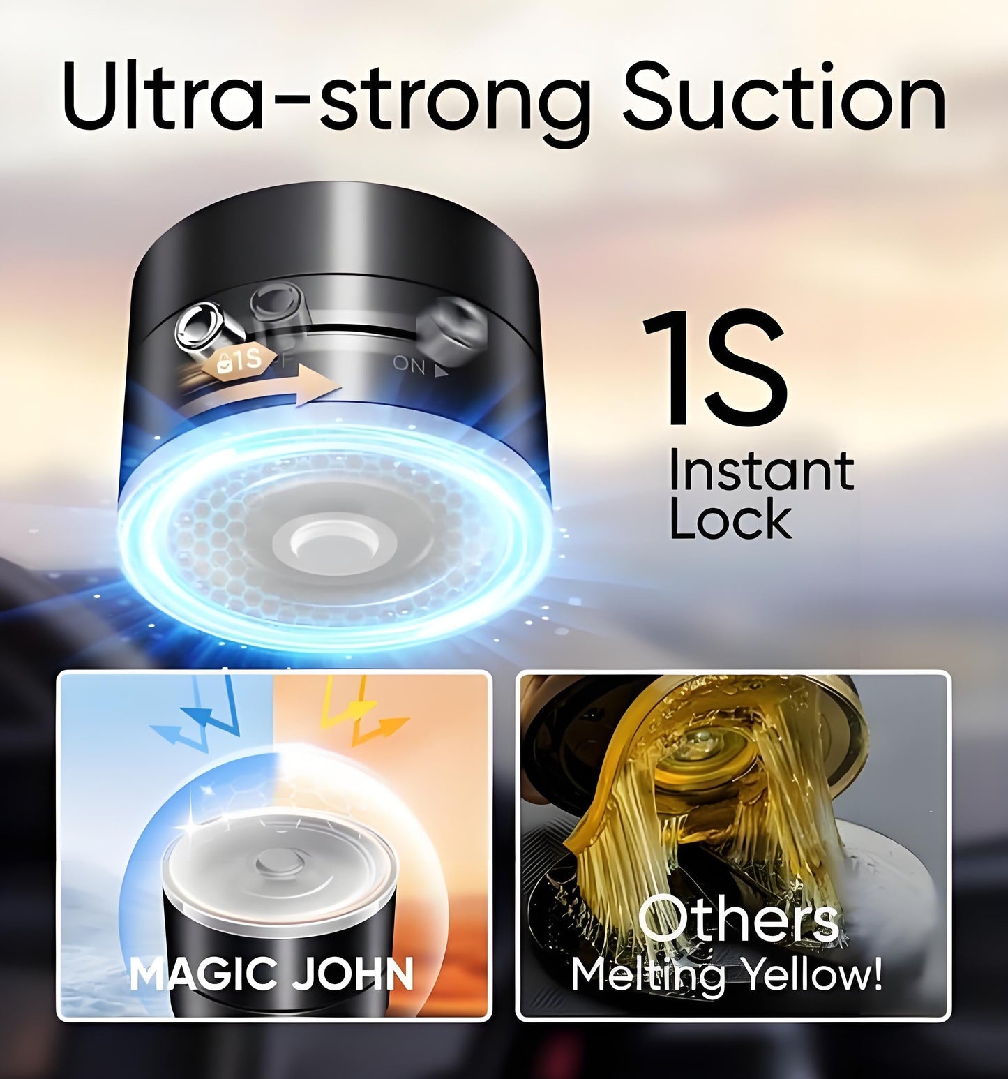 🔥2025 Upgraded Magnetic Vacuum Suction Phone Stand