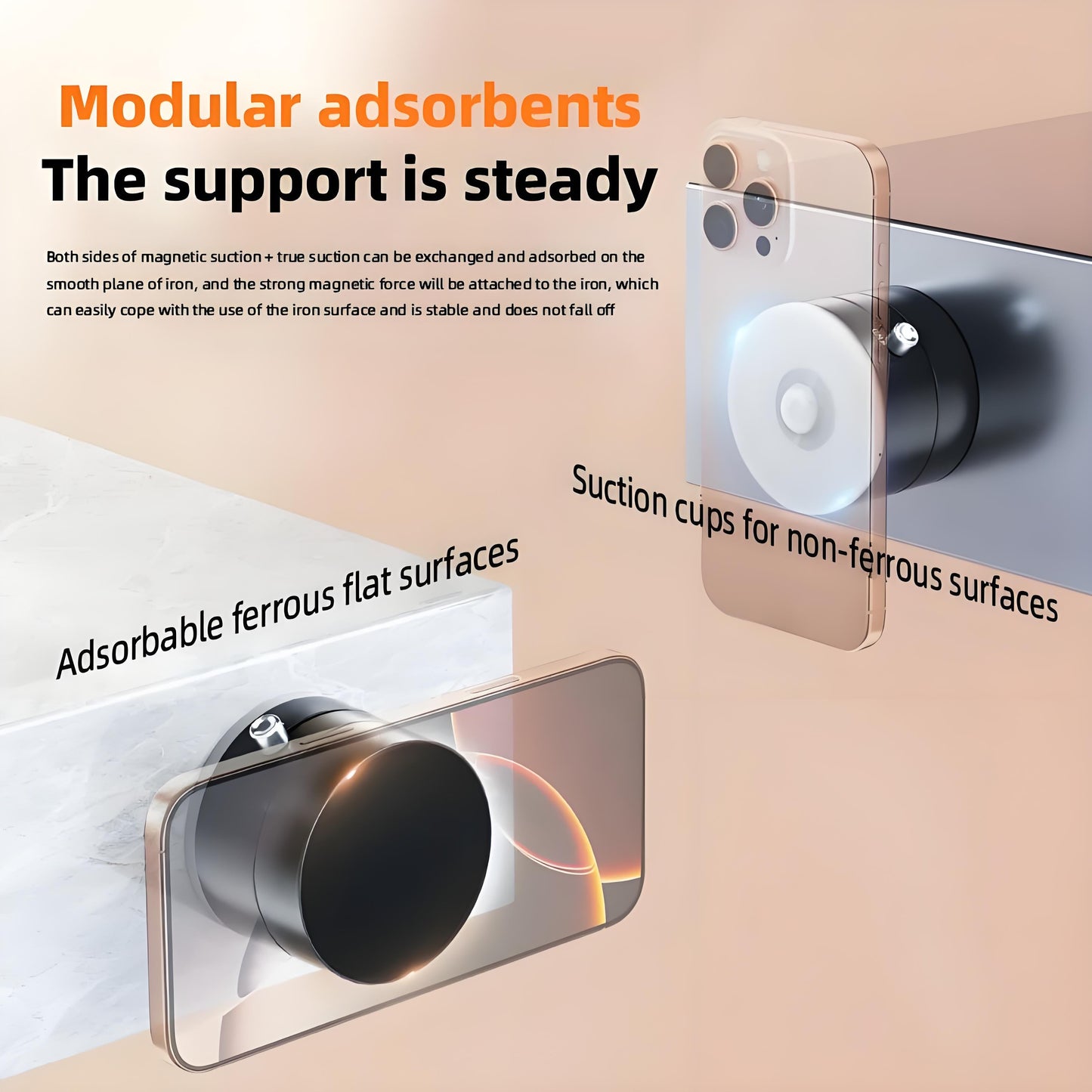 🔥2025 Upgraded Magnetic Vacuum Suction Phone Stand