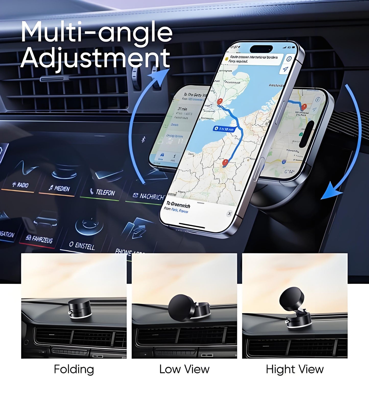 🔥2025 Upgraded Magnetic Vacuum Suction Phone Stand