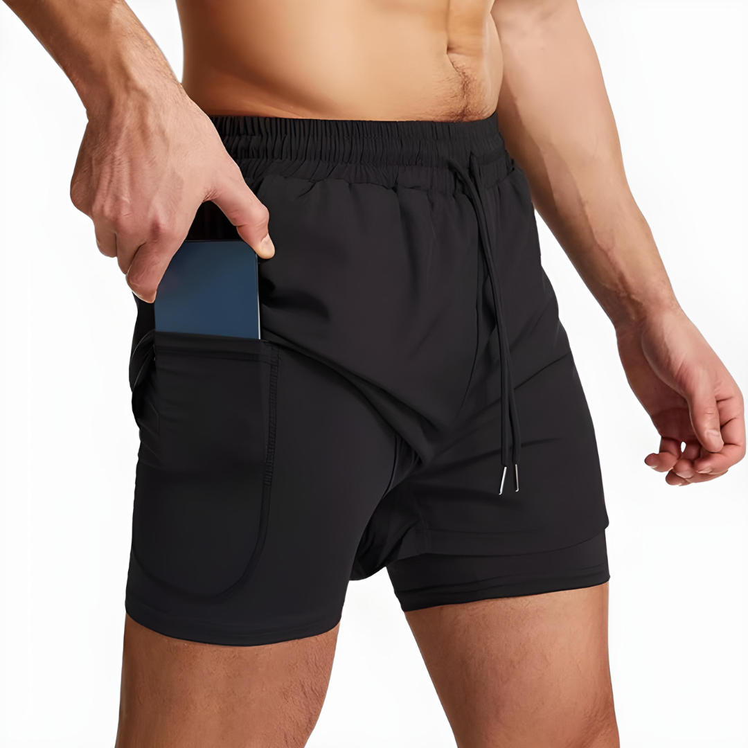Seurico™ UltraDry Performance Running Shorts (2-in-1 Design)