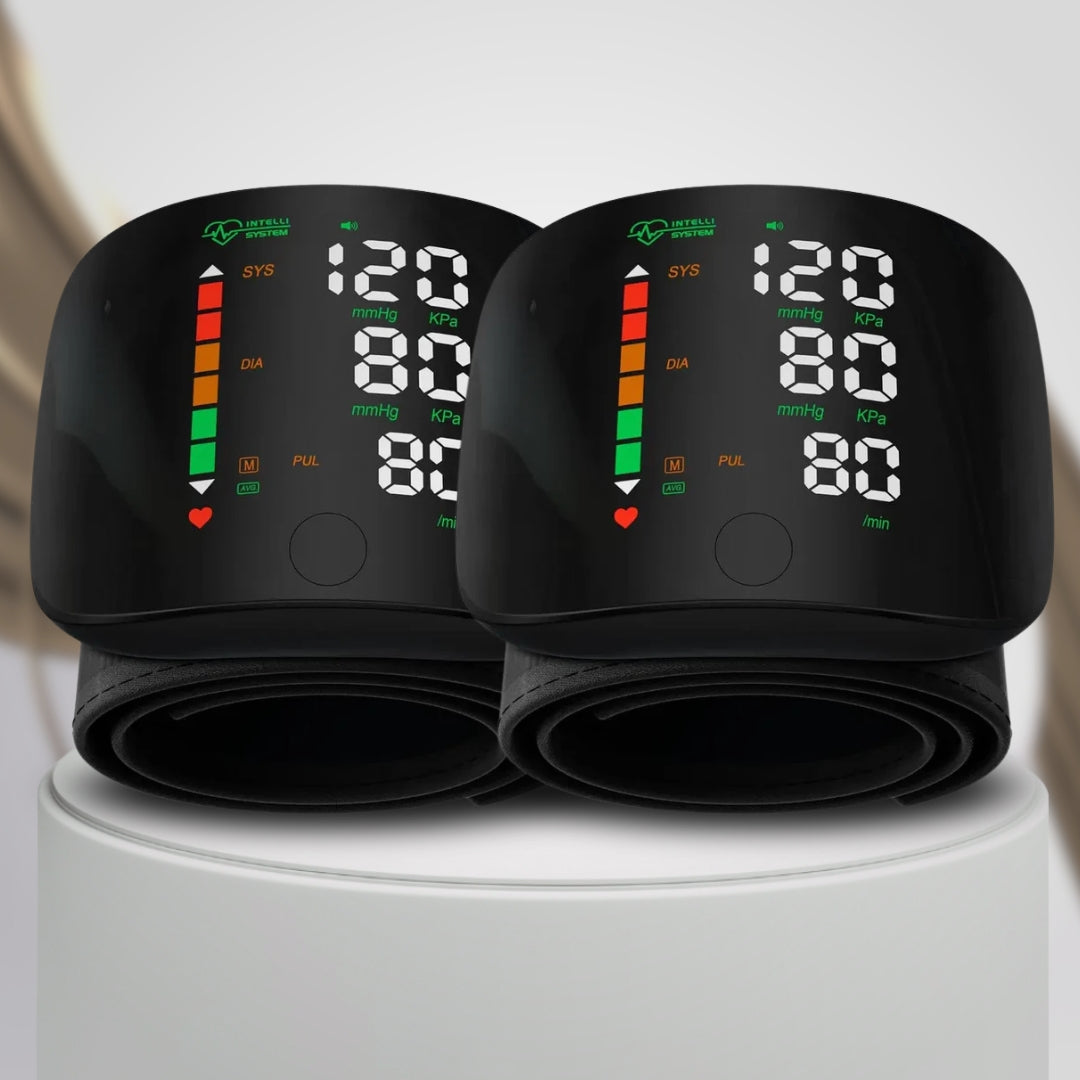 ⌚Automatic Wrist Blood Pressure Monitor™ - Large Backlit Display, Adjustable Cuff, Voice Reporting, Storage Case | Clinically Validated, Portable & Easy-to-Read