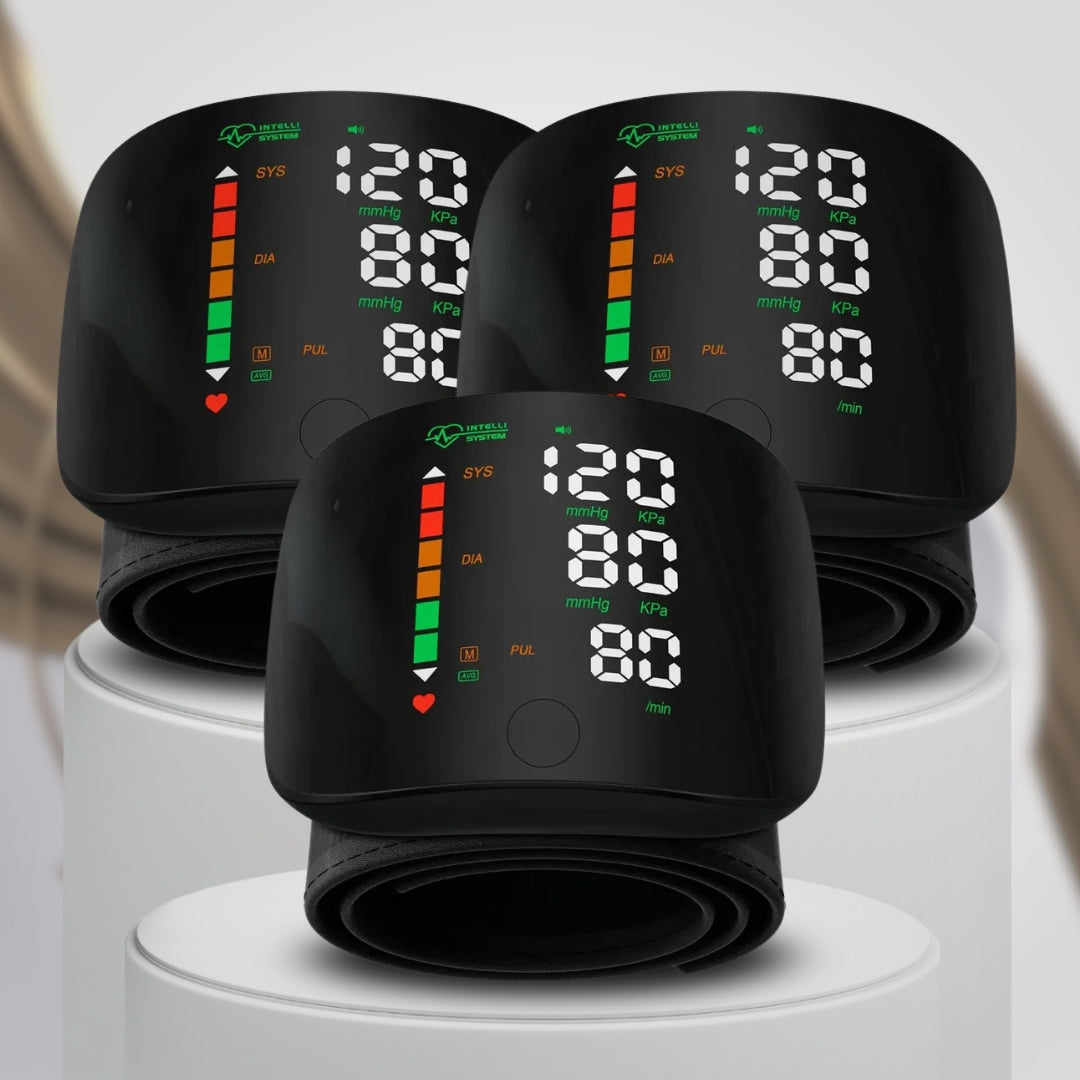 ⌚Automatic Wrist Blood Pressure Monitor™ - Large Backlit Display, Adjustable Cuff, Voice Reporting, Storage Case | Clinically Validated, Portable & Easy-to-Read