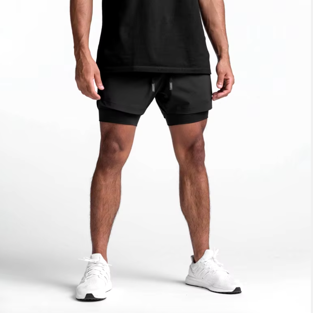Seurico™ UltraDry Performance Running Shorts (2-in-1 Design)