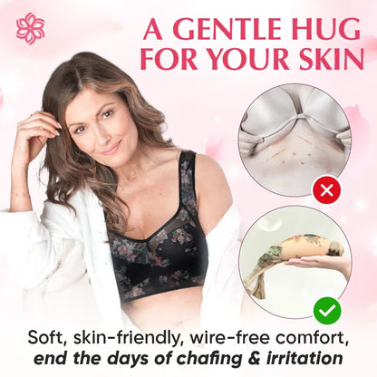 Last Day Promotion 80% OFF 🔥ODEIUN™ Ice Silk Lace Cooling Comfort Bra|Cool to the Skin Soft to the Soul💕