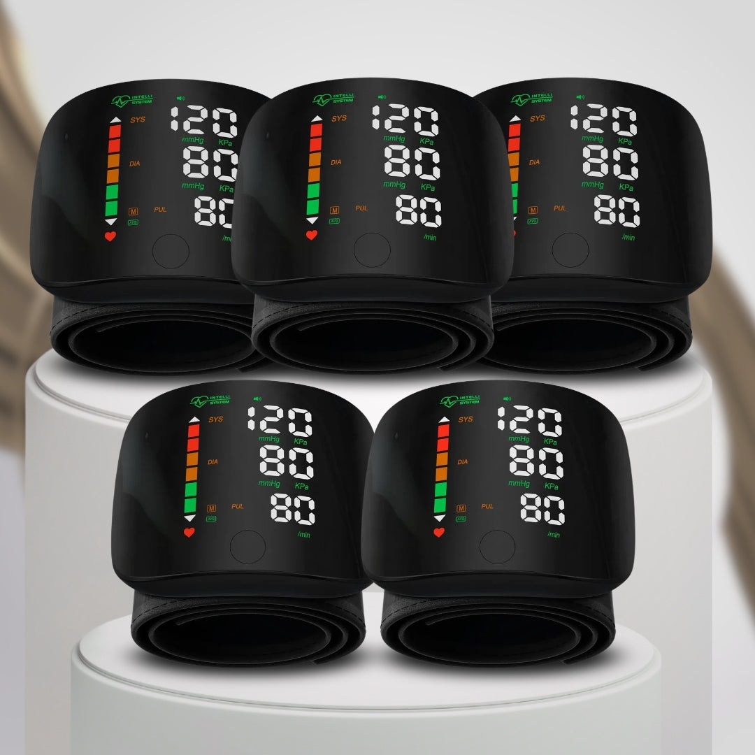 ⌚Automatic Wrist Blood Pressure Monitor™ - Large Backlit Display, Adjustable Cuff, Voice Reporting, Storage Case | Clinically Validated, Portable & Easy-to-Read