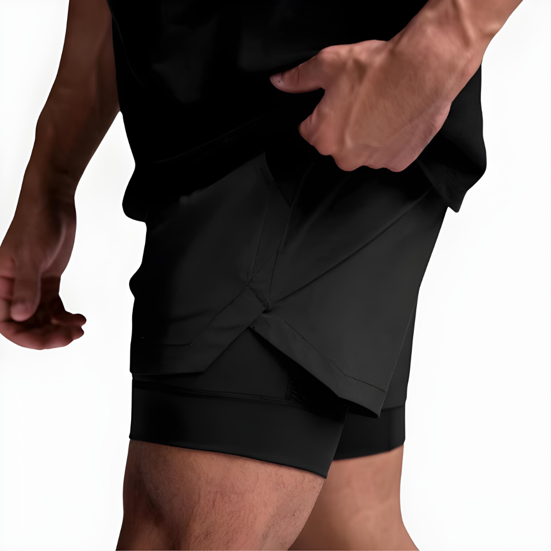 Seurico™ UltraDry Performance Running Shorts (2-in-1 Design)