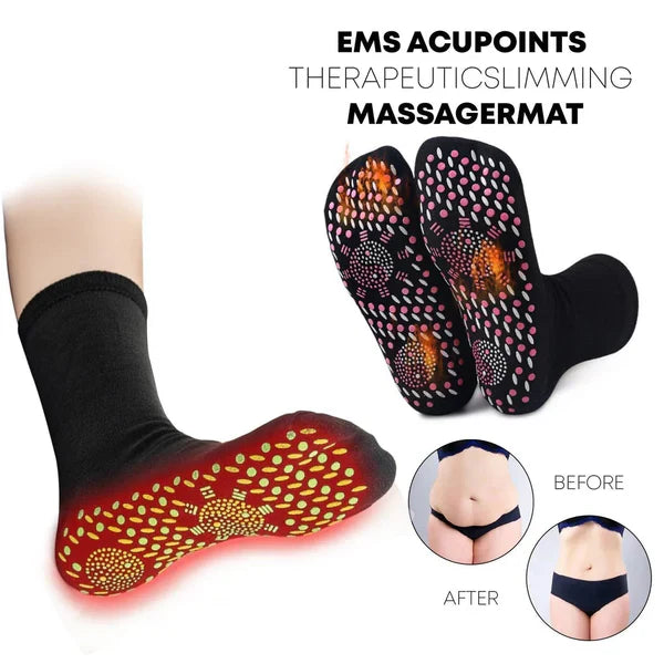Zakdavi™ HeatFit Compression Socks Self-heating comfort meets body-sculpting power