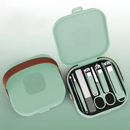 💅 No-Mess Nail Clipper Set -Compact & Travel-Ready Kit (5–7 PCS) 🛡️✨