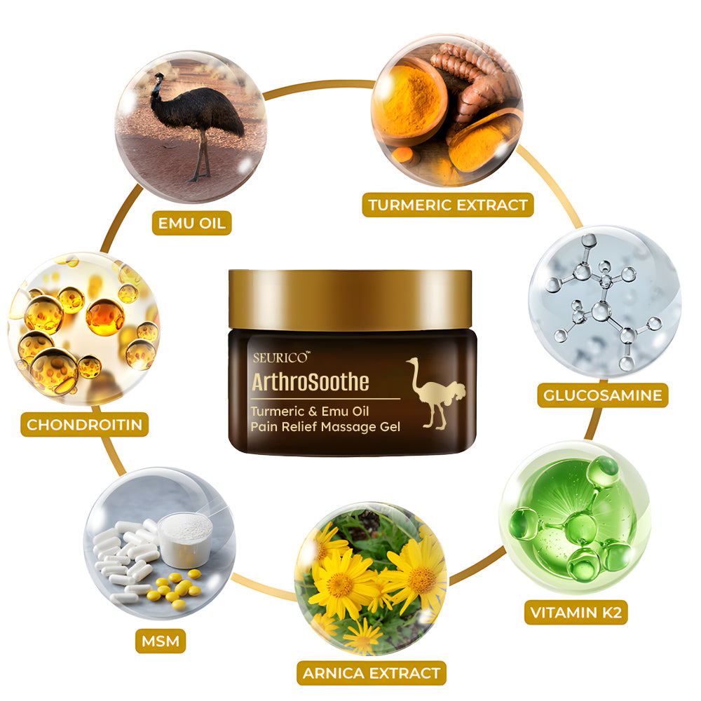 Seurico™ Turmeric & Emu Oil Joint Pain Relief Massage Gel