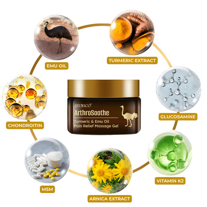 Seurico™ Turmeric & Emu Oil Joint Pain Relief Massage Gel