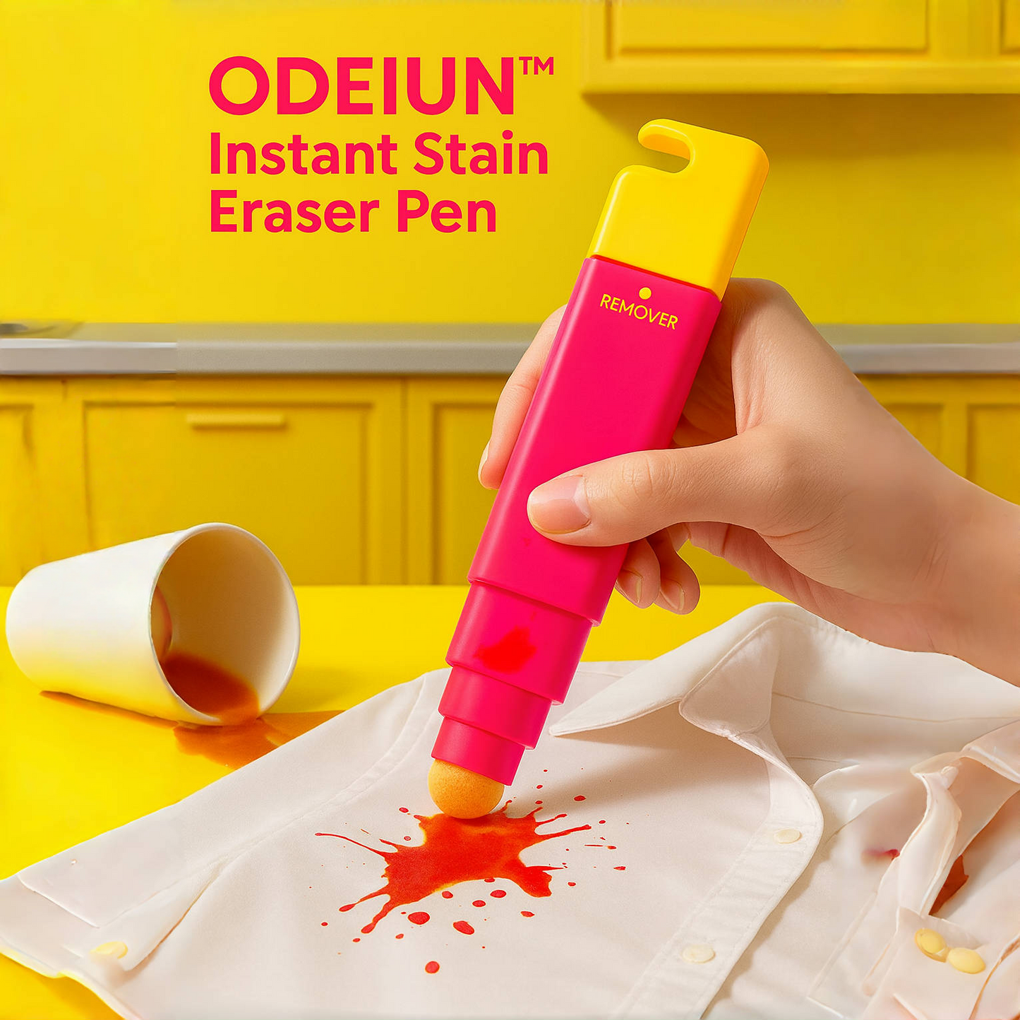 ODEIUN™ Instant Stain Eraser Pen|💧 No Water Needed  🧼 Wipe Out Stains in Seconds 👔 Perfect for Travel & Emergencies
