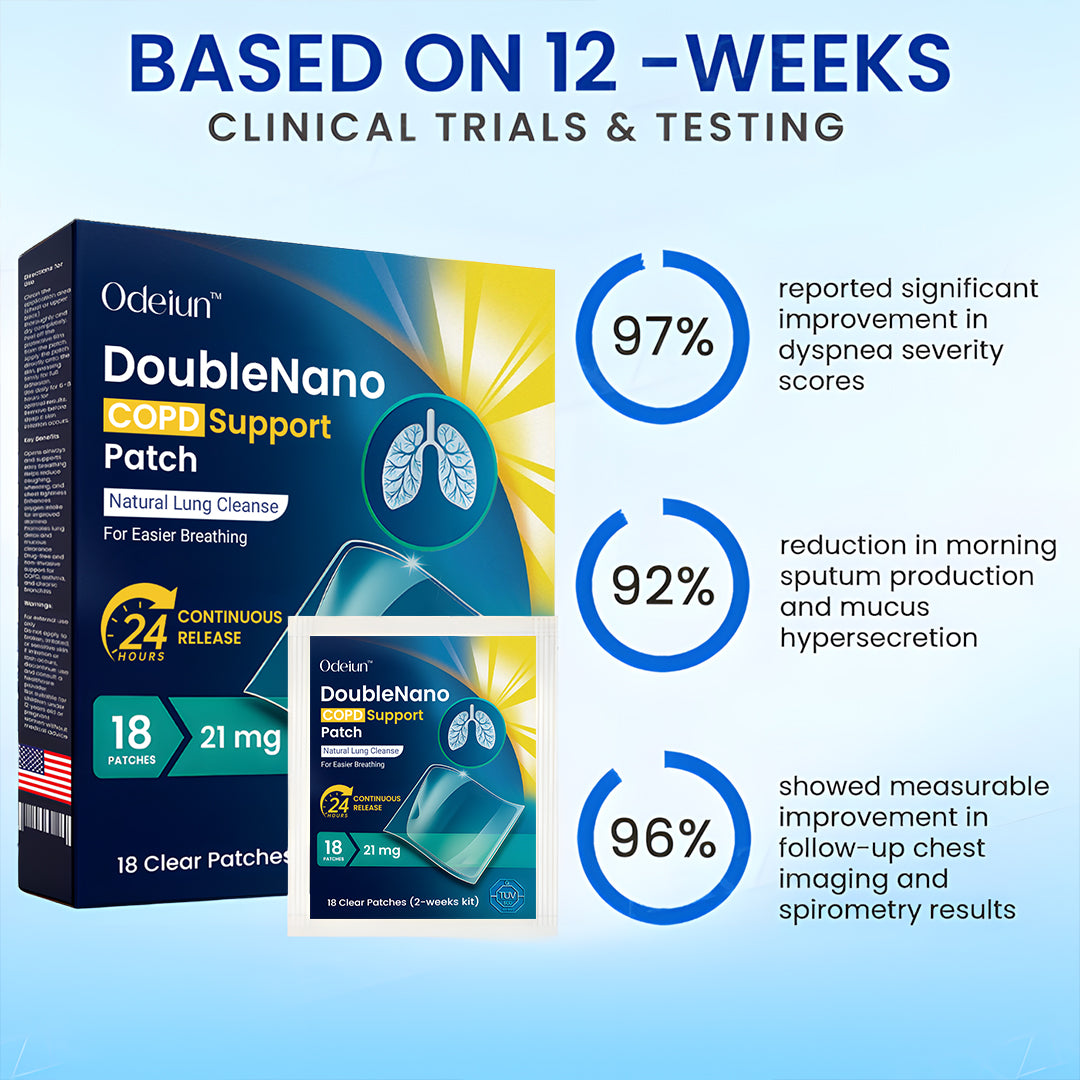 🔥 50% OFF Today | ODEIUN™ DoubleNano COPD Support Patch – Breathe Easier, Live Freer!