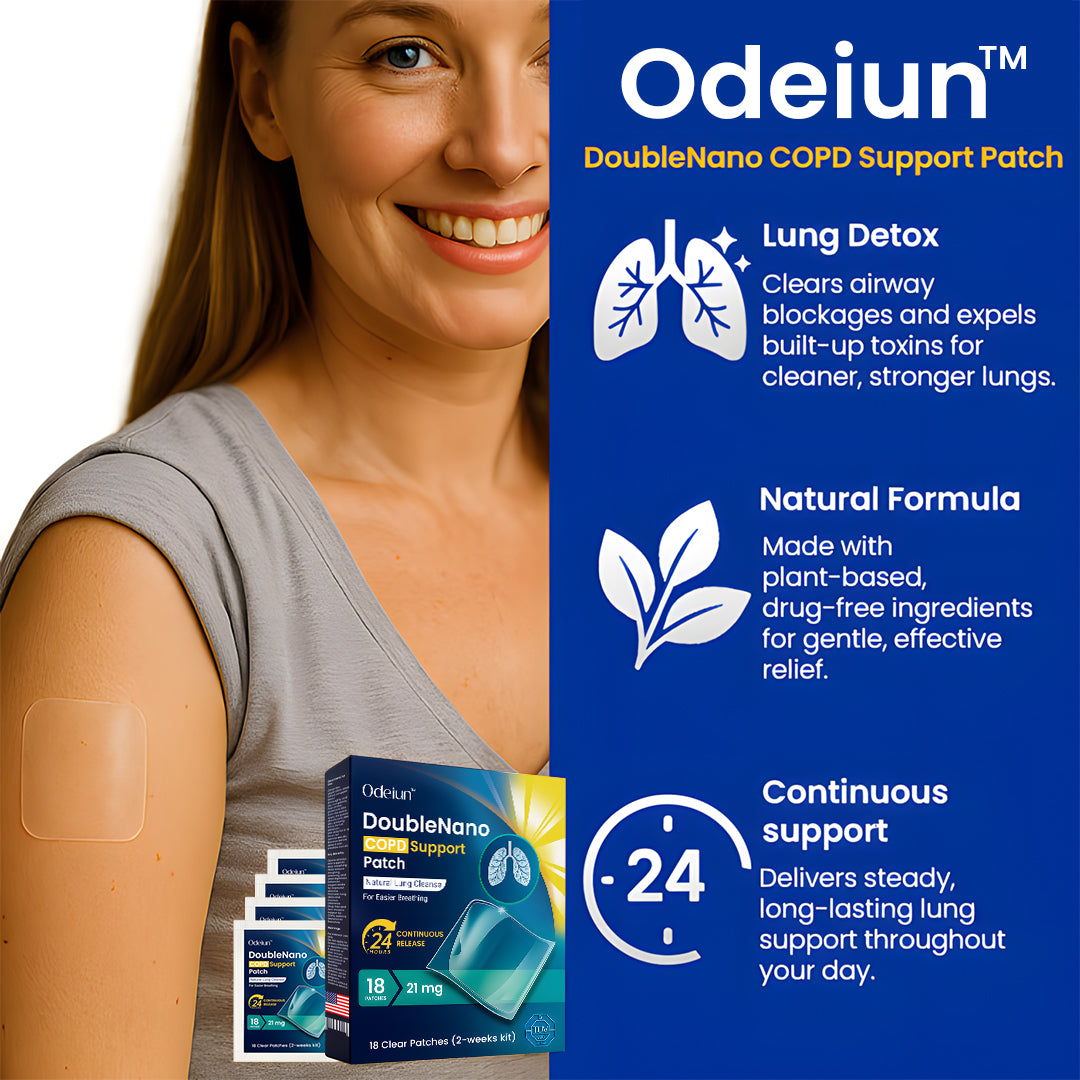 🔥 50% OFF Today | ODEIUN™ DoubleNano COPD Support Patch – Breathe Easier, Live Freer!