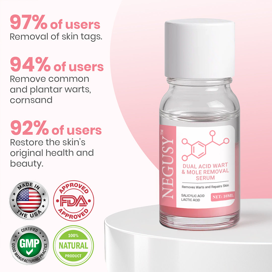 🌿 Negusy™ Dual Acid Wart & Mole Remover✅ Clinically proven ingredients