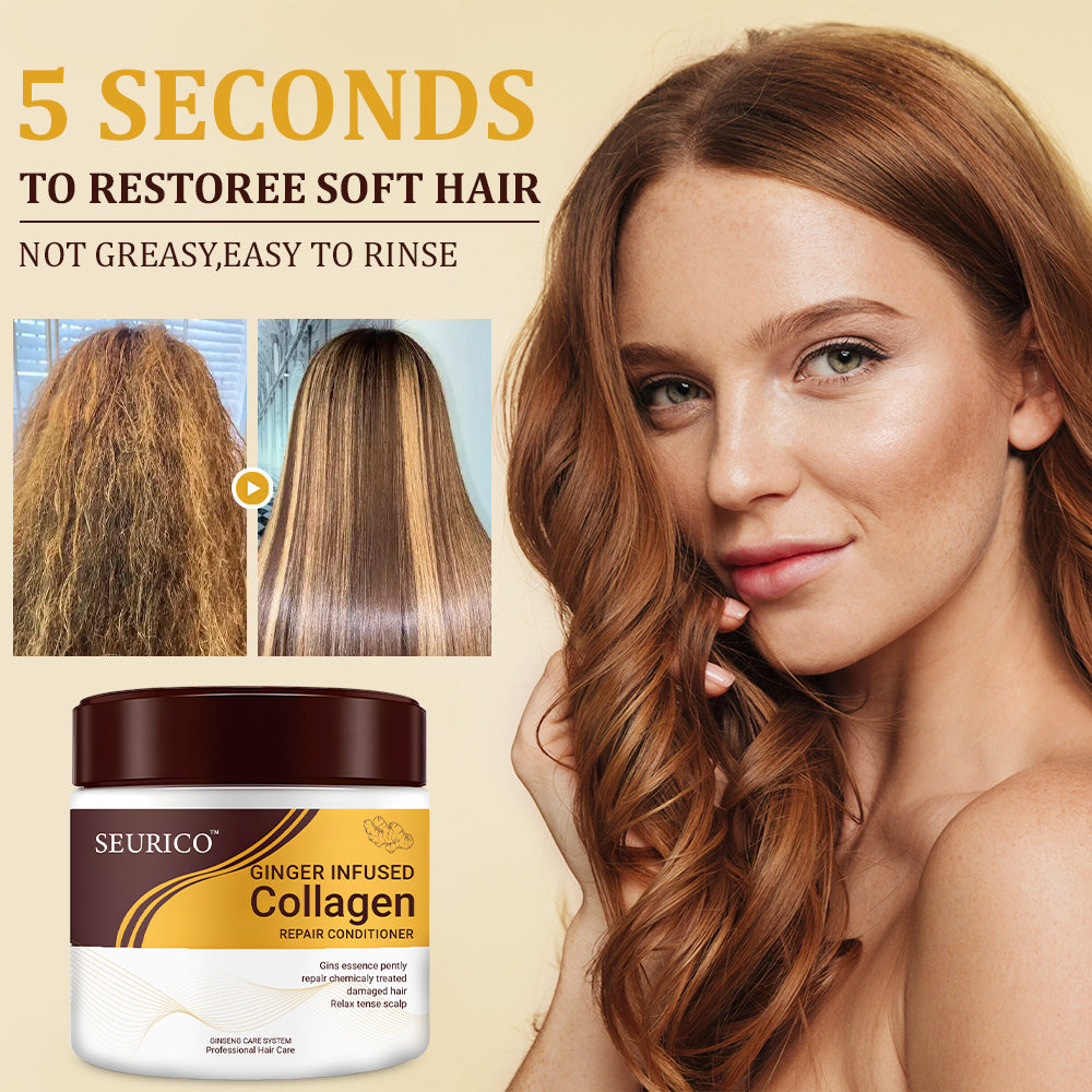 Seurico™ Ginger-Essence Hair Renewal Conditioner🌟“Ginger-Powered Repair for Hair That’s Been Through It.” 🧴🔥