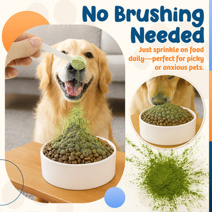 Zakdavi™ Pet Dental Powder 🐶✨ Fresh Breath & Stronger Teeth – No Brushing Needed!