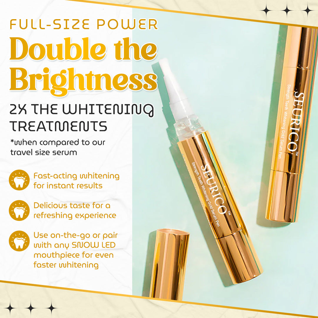 Seurico™ RadiantWhite Whitening Pen — Dual-Peroxide + Xylitol Formula-Brighter Smiles in Days — Anytime, Anywhere