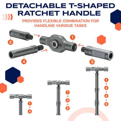 🔥🔥24 in 1 DlY Screwdriver Set Magnetic Compact and Portable Ratchet Screwdriver