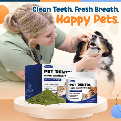 Zakdavi™ Pet Dental Powder 🐶✨ Fresh Breath & Stronger Teeth – No Brushing Needed!