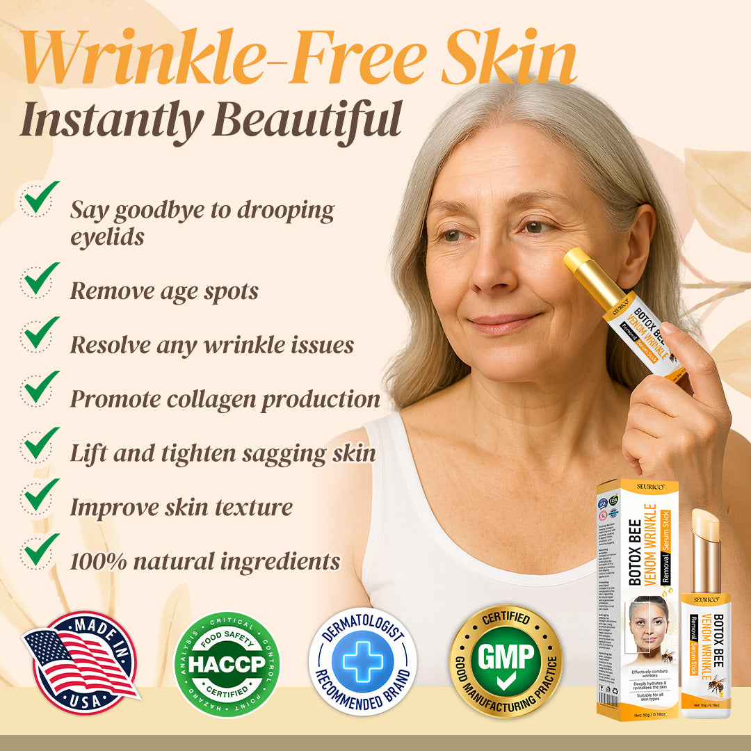 Seurico™ Bee Venom Wrinkle Lift Stick ✨ Smooth, Firm & Glow—Botox-Inspired Results Without the Injections