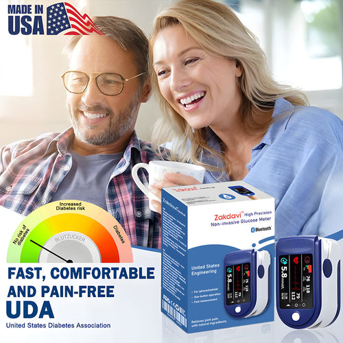 Official Store: Zakdavi™ High Precision Non-invasive Glucose Meter 👨‍⚕️Clinical certification & 99.9% Accuracy