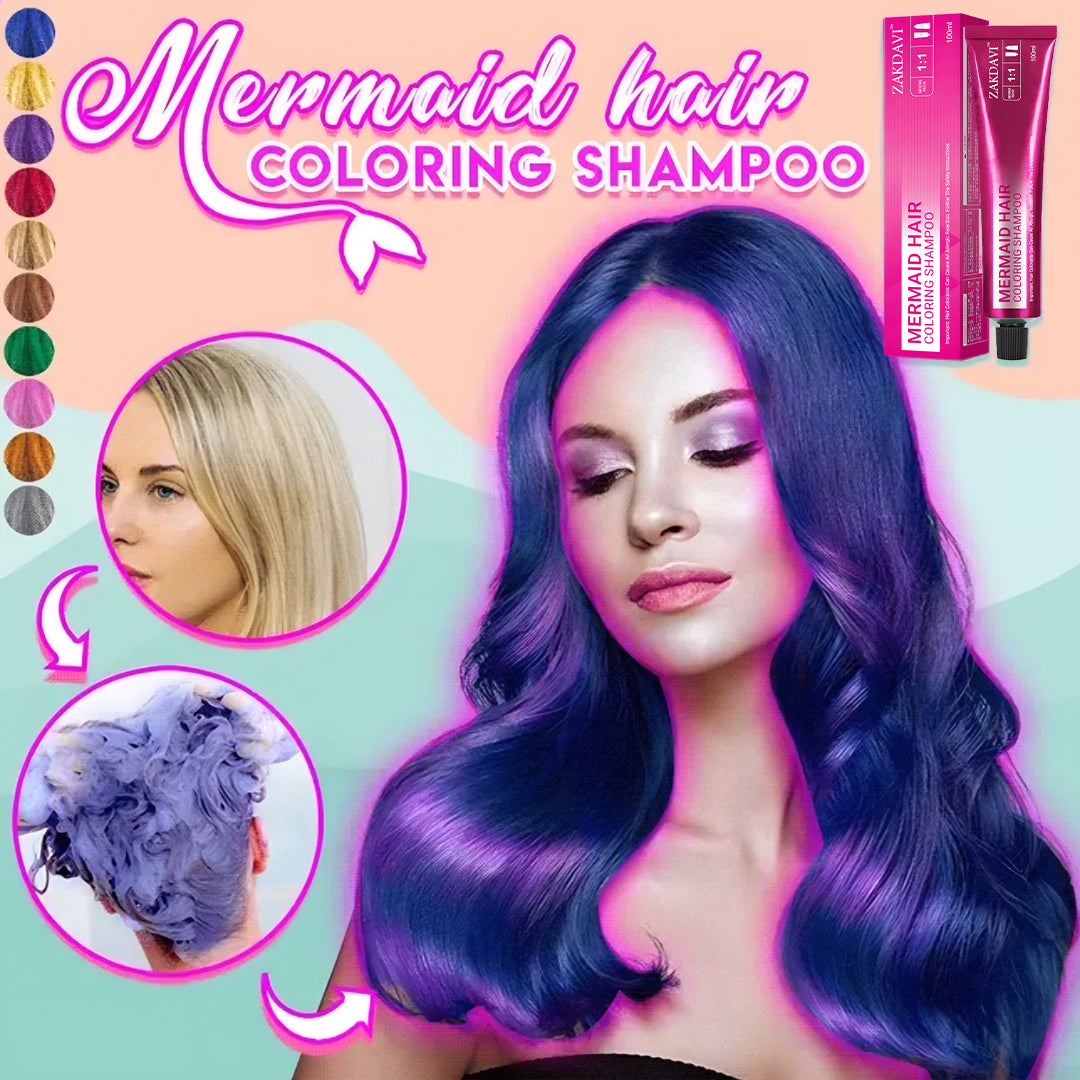Zakdavi™ Instant Mermaid Color Shampoo ⏰ Last Chance! 10 Minutes Left to Shine & Save Big 💖
