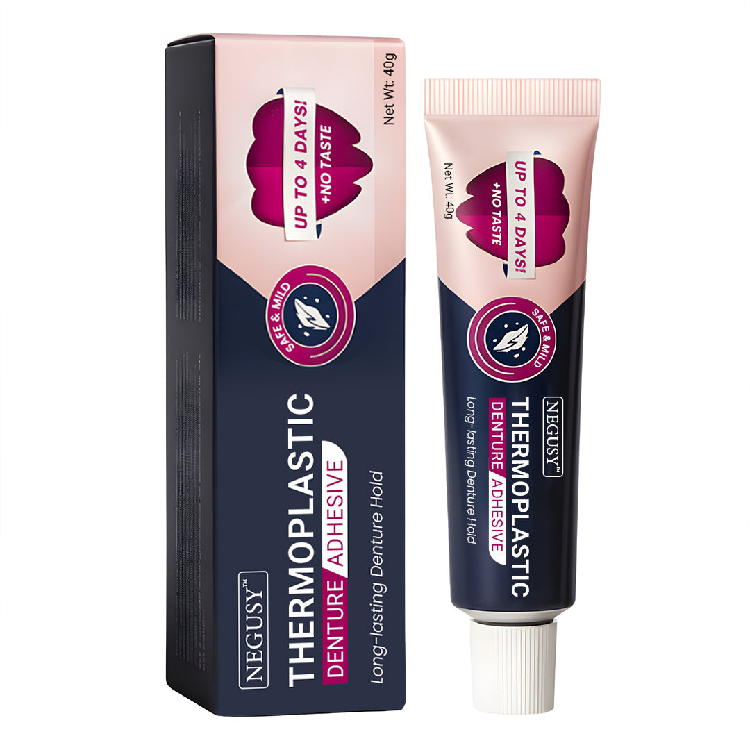 2025’s Top Pick🔥 Negusy™ Thermoplastic Denture Adhesive – All-Day Secure Hold, Zero Slip 😁🦷