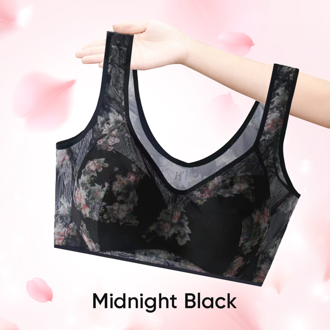 Last Day Promotion 80% OFF 🔥ODEIUN™ Ice Silk Lace Cooling Comfort Bra|Cool to the Skin Soft to the Soul💕