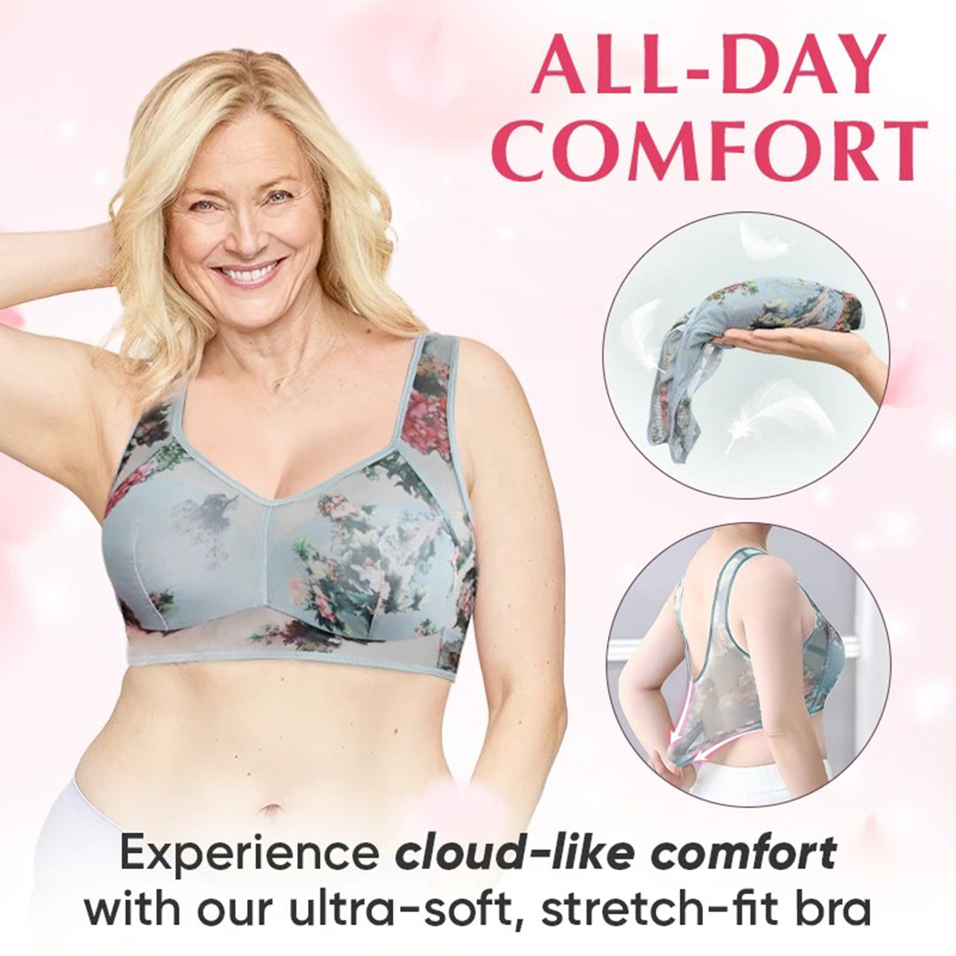 Last Day Promotion 80% OFF 🔥ODEIUN™ Ice Silk Lace Cooling Comfort Bra|Cool to the Skin Soft to the Soul💕