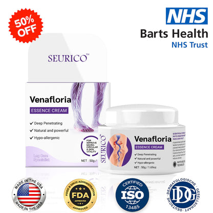 ✅𝐍𝐇𝐒-𝐀𝐏𝐏𝐑𝐎𝐕𝐄𝐃👨‍⚕️ Seurico™ Venafloria Essence Cream - Targets Vein Health, Swelling & Leg Cramps