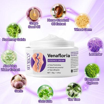 ✅𝐍𝐇𝐒-𝐀𝐏𝐏𝐑𝐎𝐕𝐄𝐃👨‍⚕️ Seurico™ Venafloria Essence Cream - Targets Vein Health, Swelling & Leg Cramps