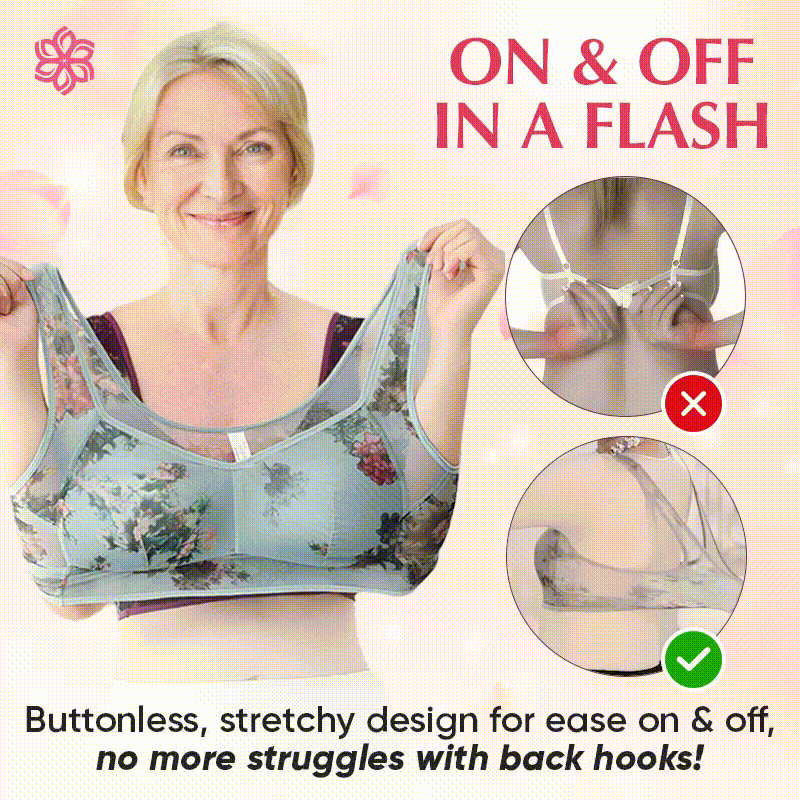 Last Day Promotion 80% OFF 🔥ODEIUN™ Ice Silk Lace Cooling Comfort Bra|Cool to the Skin Soft to the Soul💕