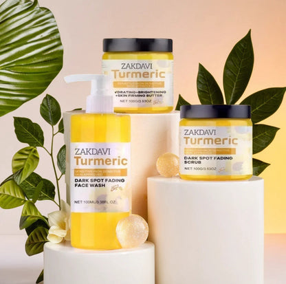 🔥Turmeric Skin Care Set: Hydrating and Moisturizing Facial Cleanser, Refreshing, Nourishing and Skin-Cleansing Set